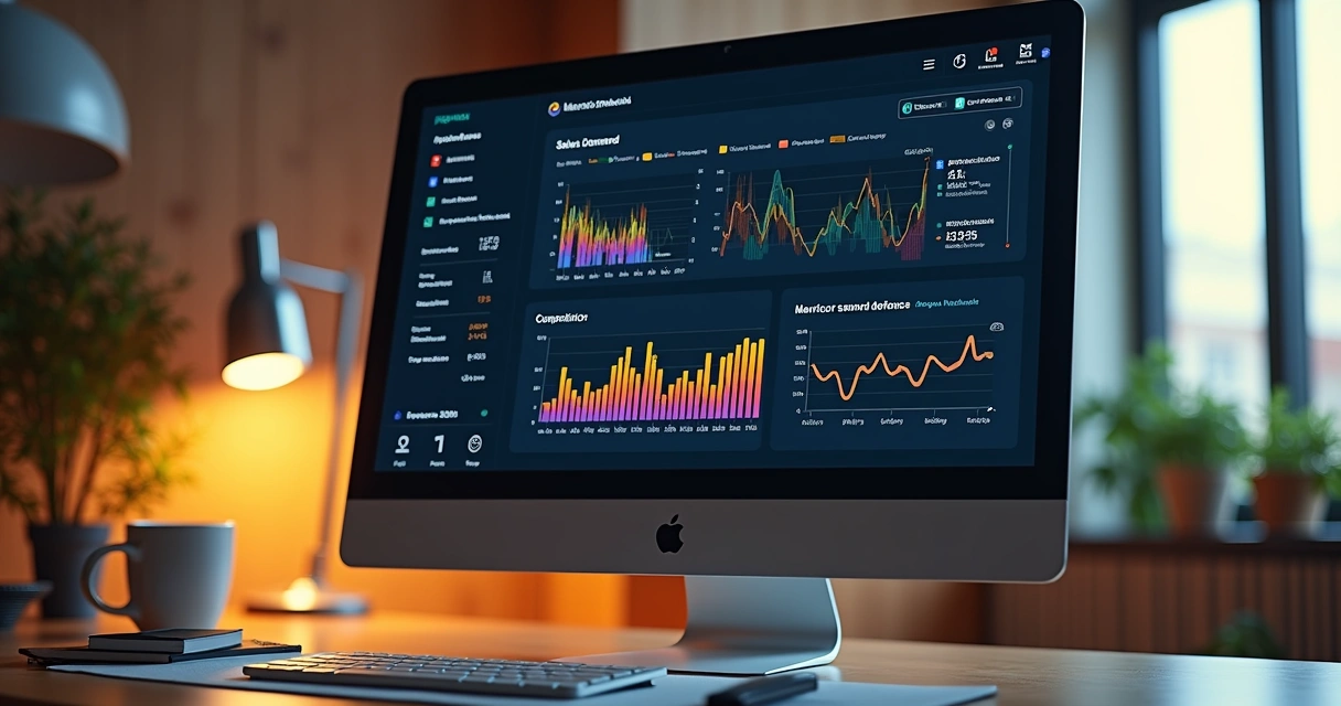 Dashboard com gráficos detalhados e análise de demanda em plataforma para vendedores do Mercado Livre