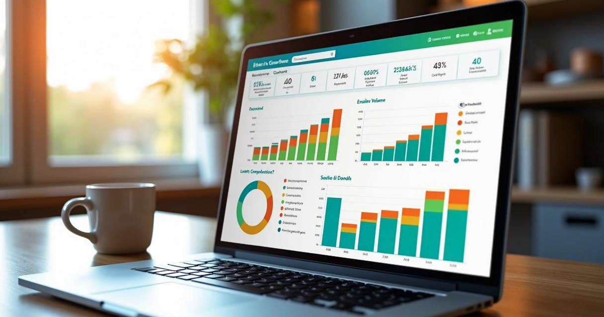 Dashboard de análise de vendas no Mercado Livre com gráficos detalhados e indicadores de demanda e concorrência
