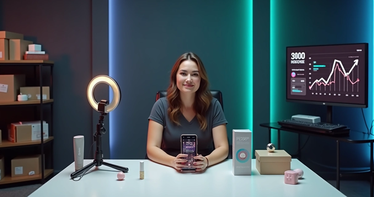 Criador de conteúdo vende produtos na TikTok Shop com foco em marketplace