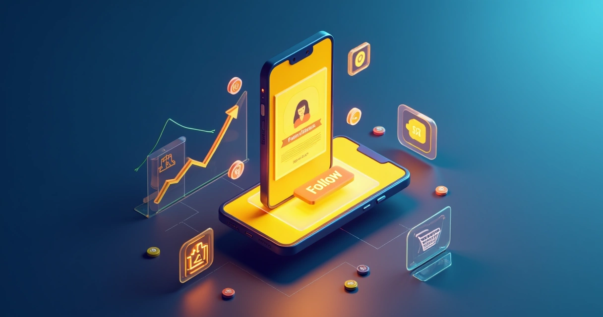 Tela de campanha Follow Ads destacando seguidores e recorrência de compra