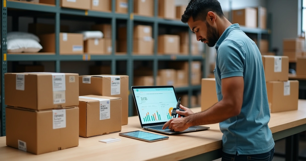 Seller analisando cobrança de frete por cubagem em caixas de envio