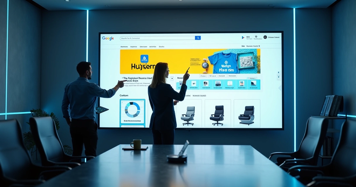 Painel mostrando anúncio Brand Ads em destaque na posição 0 em marketplace