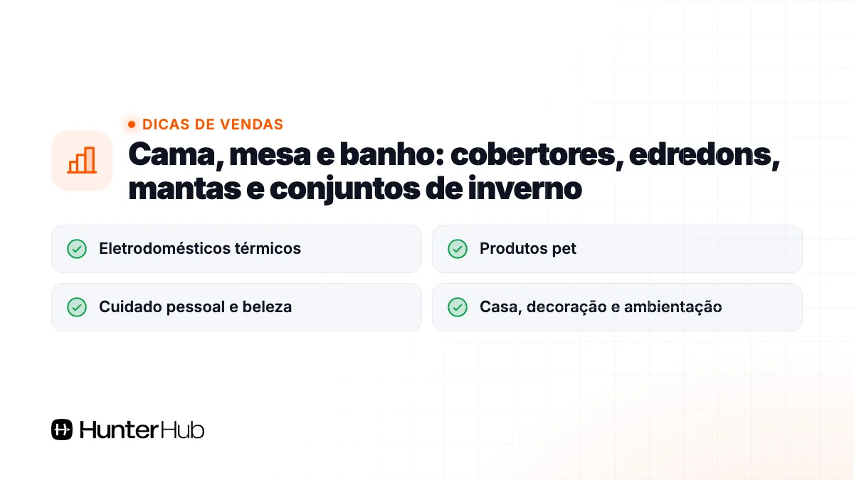 4. Cama, mesa e banho: cobertores, edredons, mantas e conjuntos de inverno