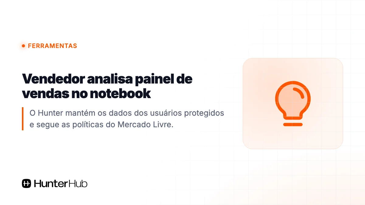 Vendedor analisa painel de vendas no notebook