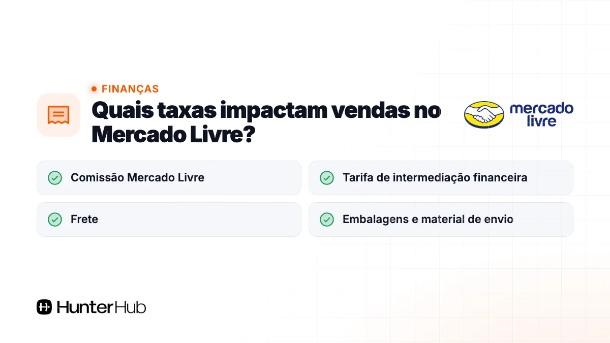 Quais taxas impactam vendas no Mercado Livre?