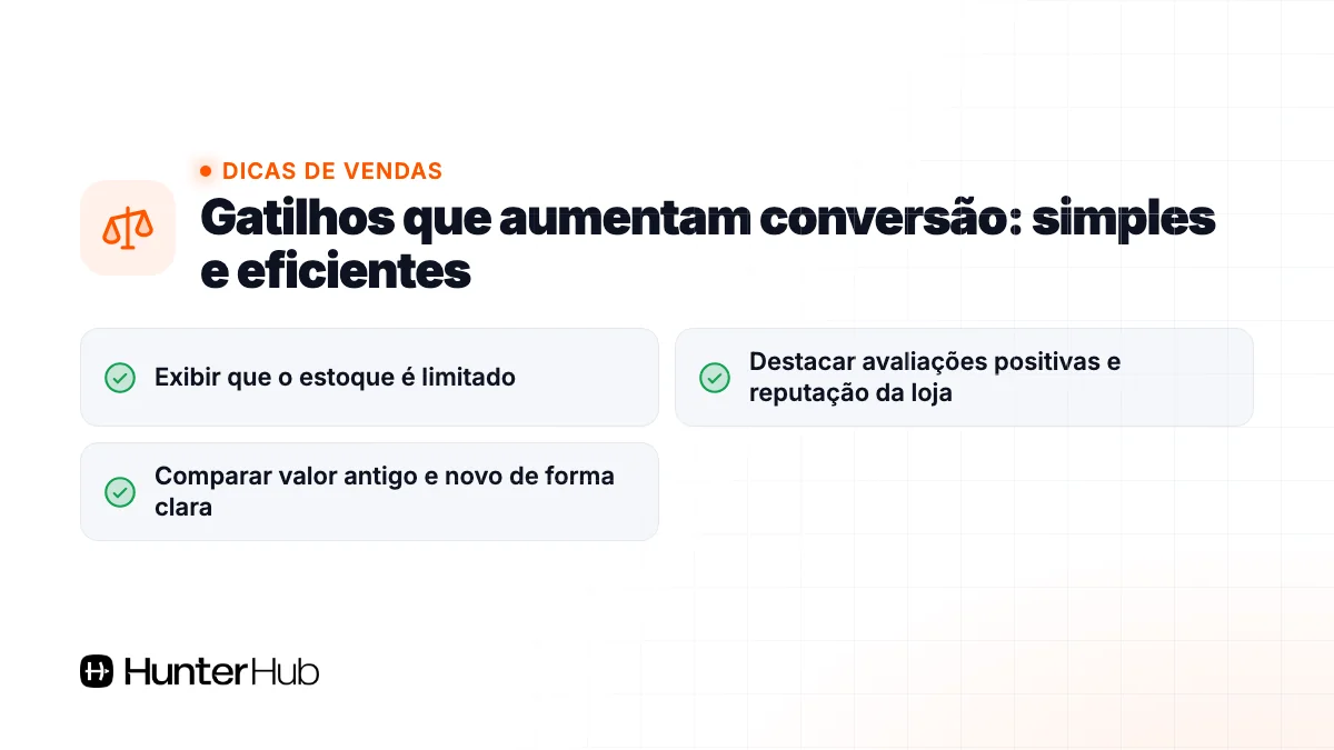 Gatilhos que aumentam conversão: simples e eficientes