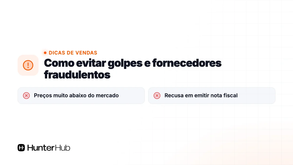 Como evitar golpes e fornecedores fraudulentos