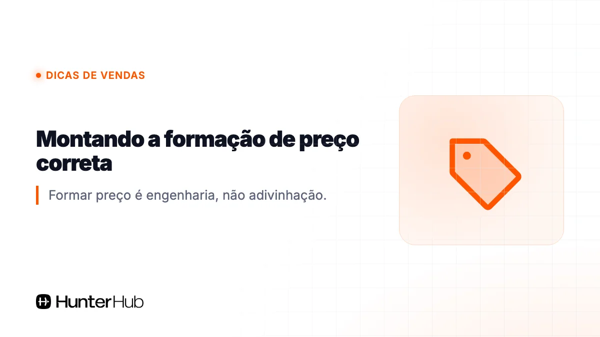 Montando a formação de preço correta