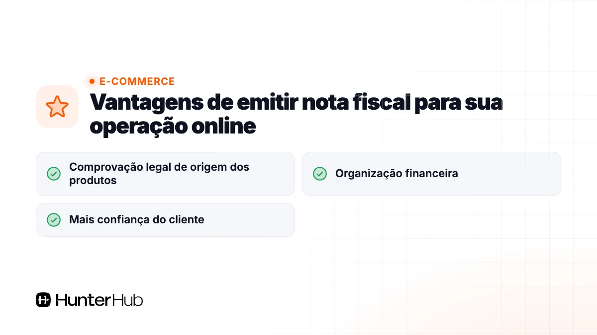 Vantagens de emitir nota fiscal para sua operação online