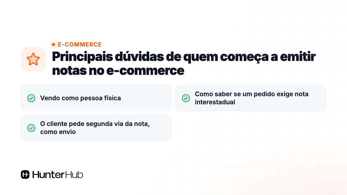Principais dúvidas de quem começa a emitir notas no e-commerce