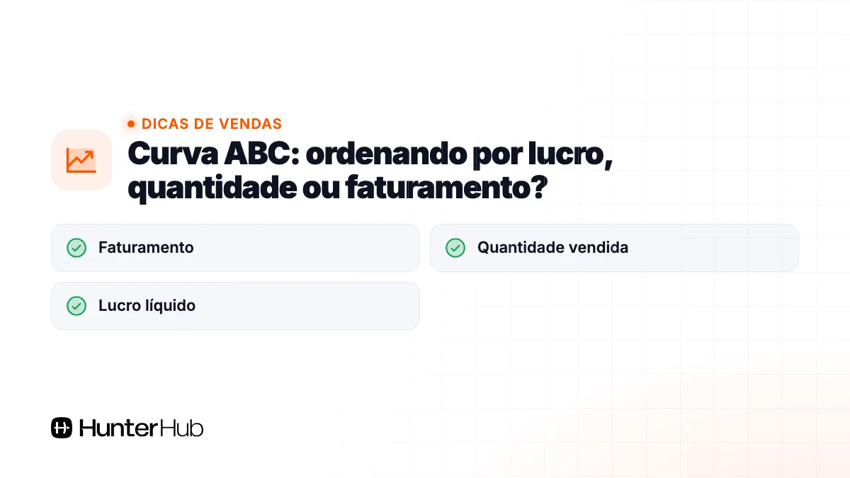 Curva ABC: ordenando por lucro, quantidade ou faturamento?