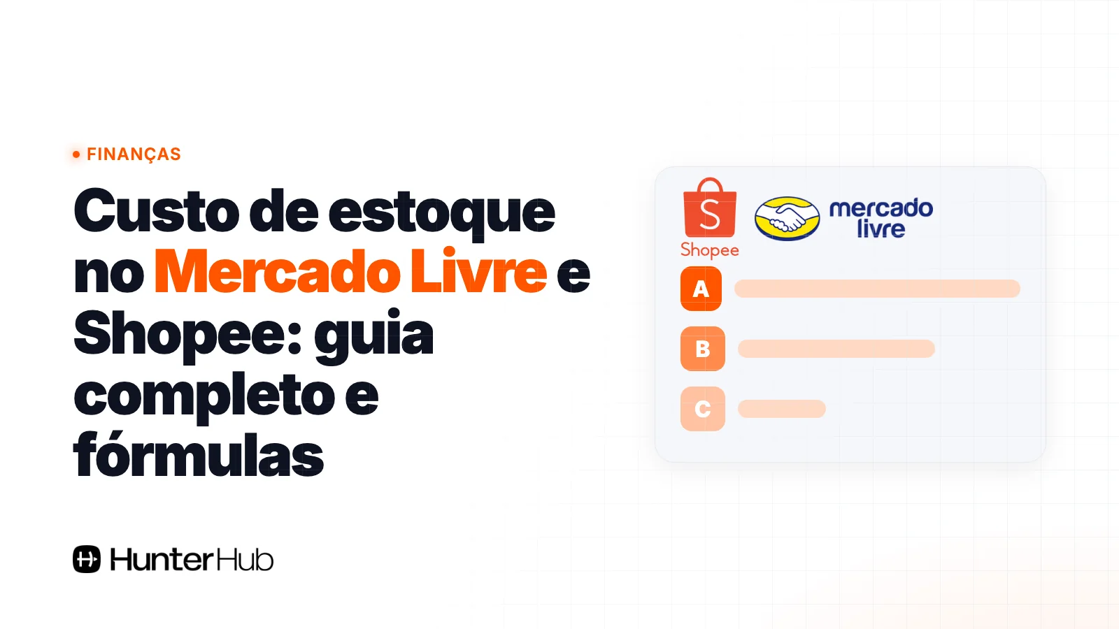 Custo de estoque no Mercado Livre e Shopee: guia completo e fórmulas