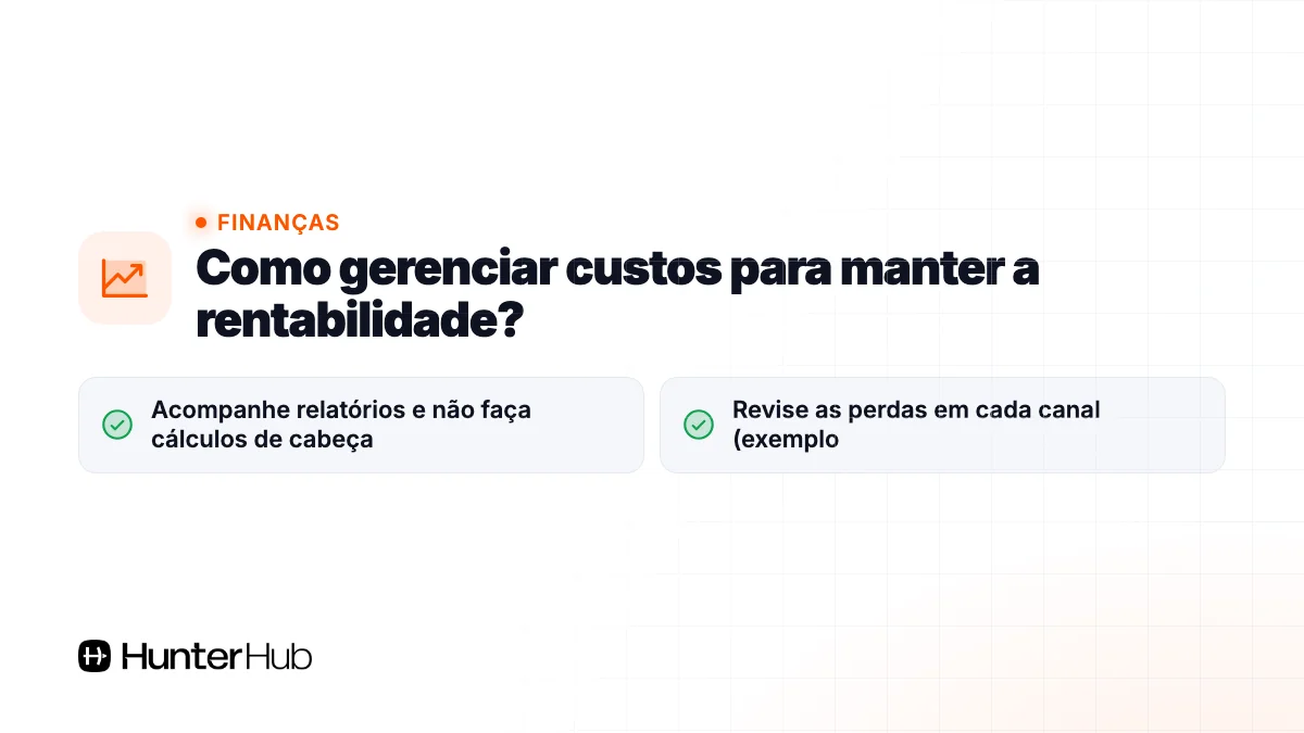 Como gerenciar custos para manter a rentabilidade?