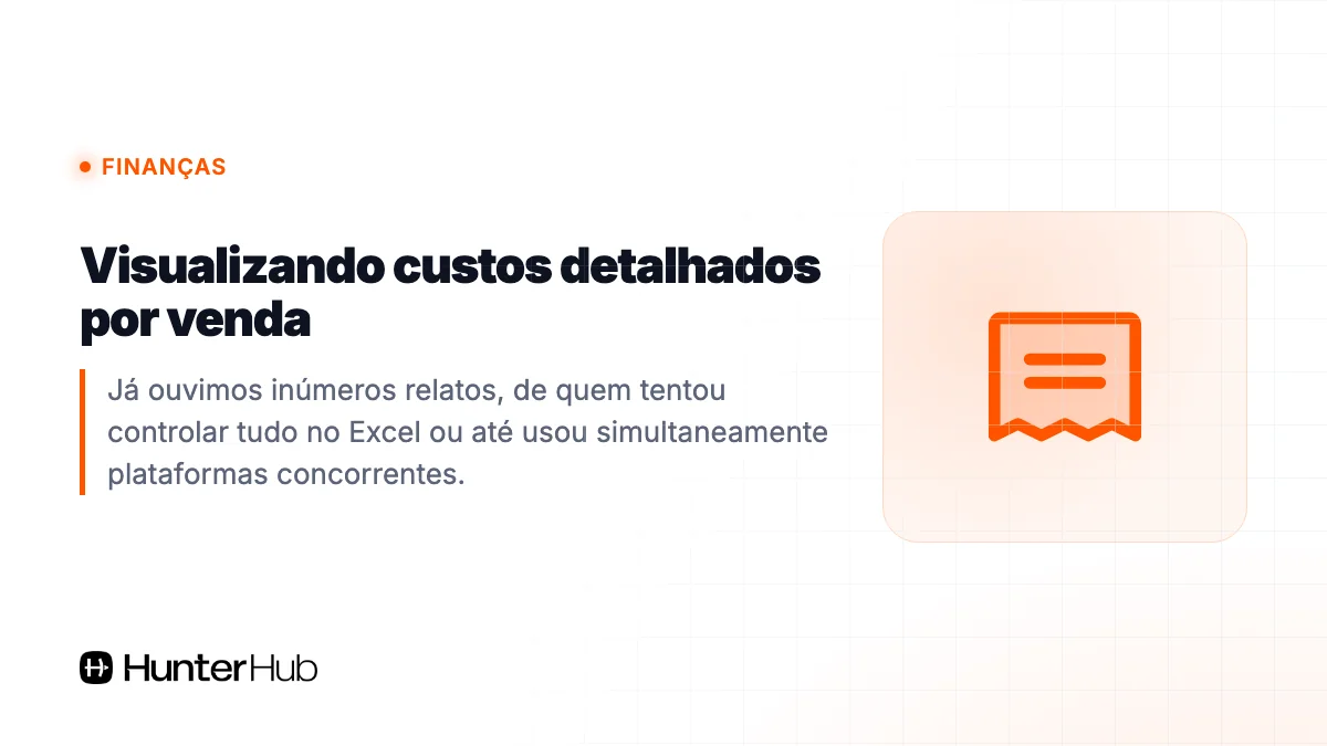 Visualizando custos detalhados por venda