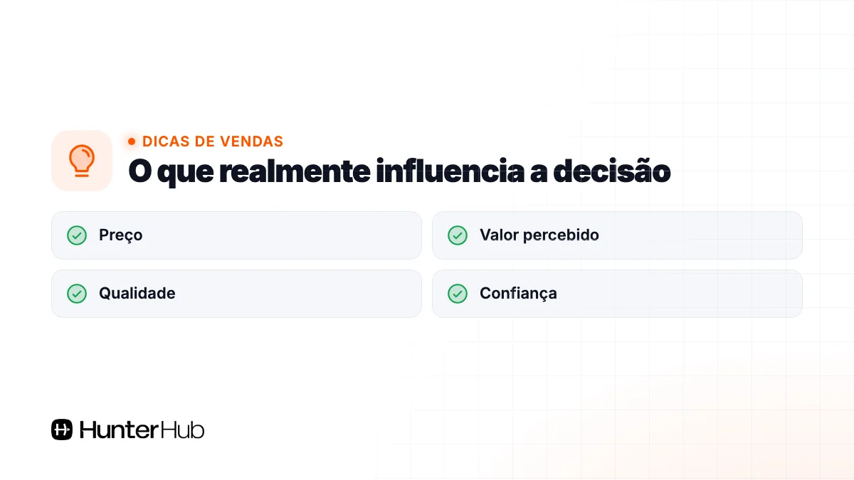 O que realmente influencia a decisão