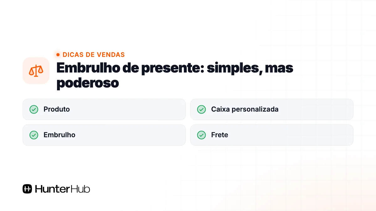 Embrulho de presente: simples, mas poderoso