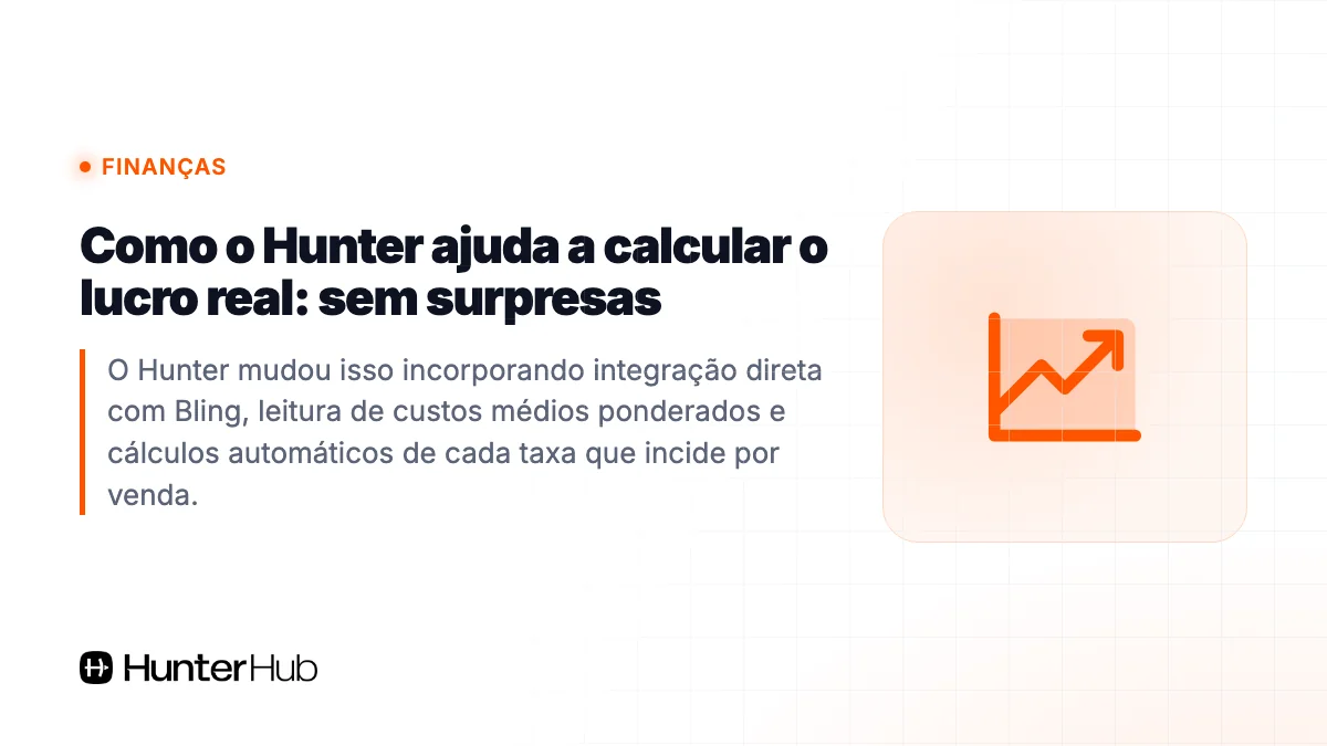 Como o Hunter ajuda a calcular o lucro real: sem surpresas