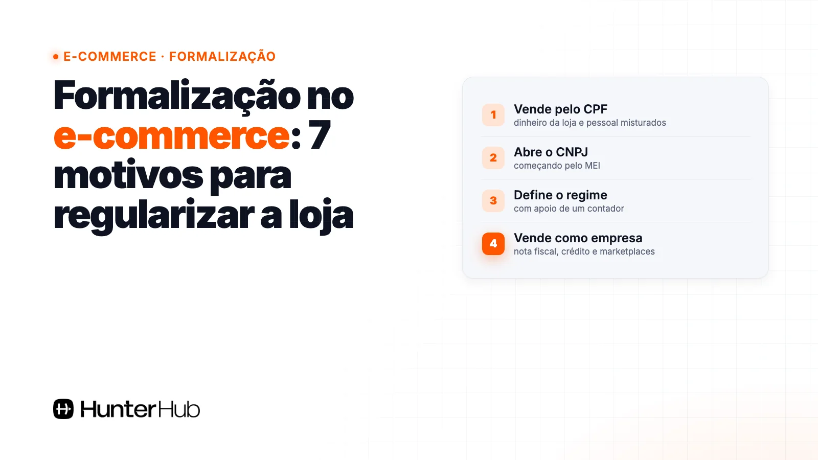 Formalização no e-commerce: do CPF ao CNPJ, regime tributário e venda como empresa