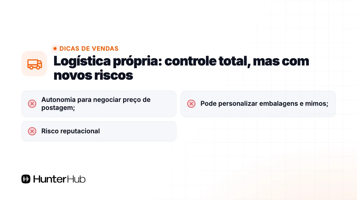 Logística própria: controle total, mas com novos riscos