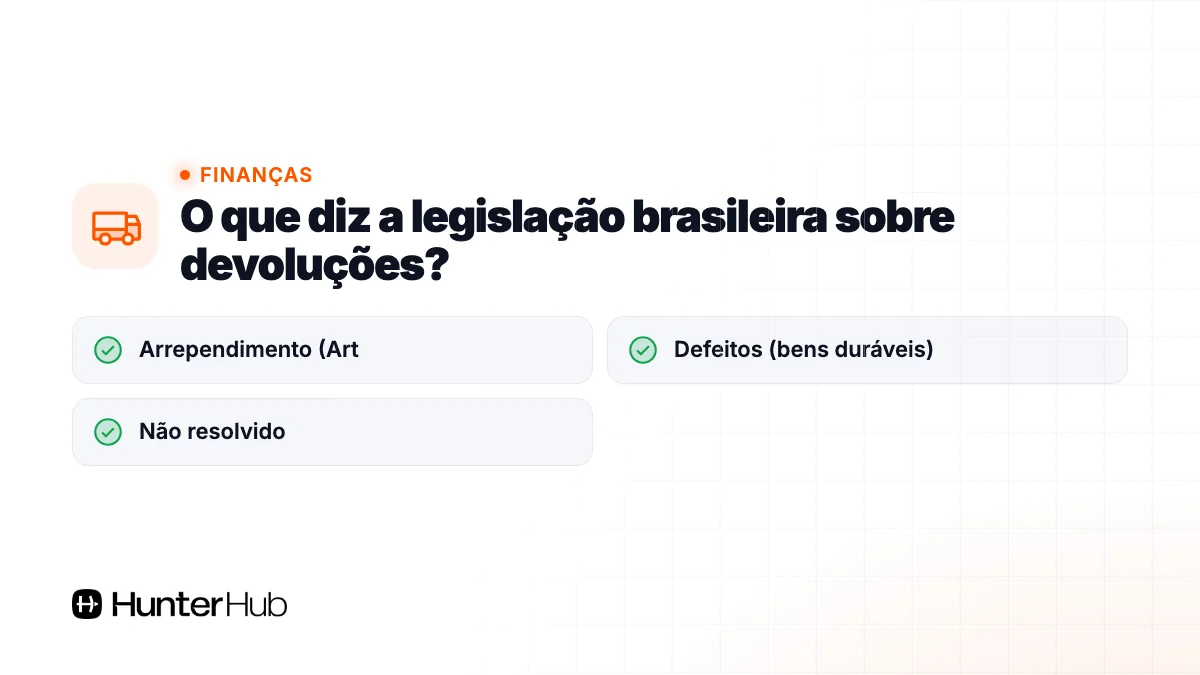 O que diz a legislação brasileira sobre devoluções?