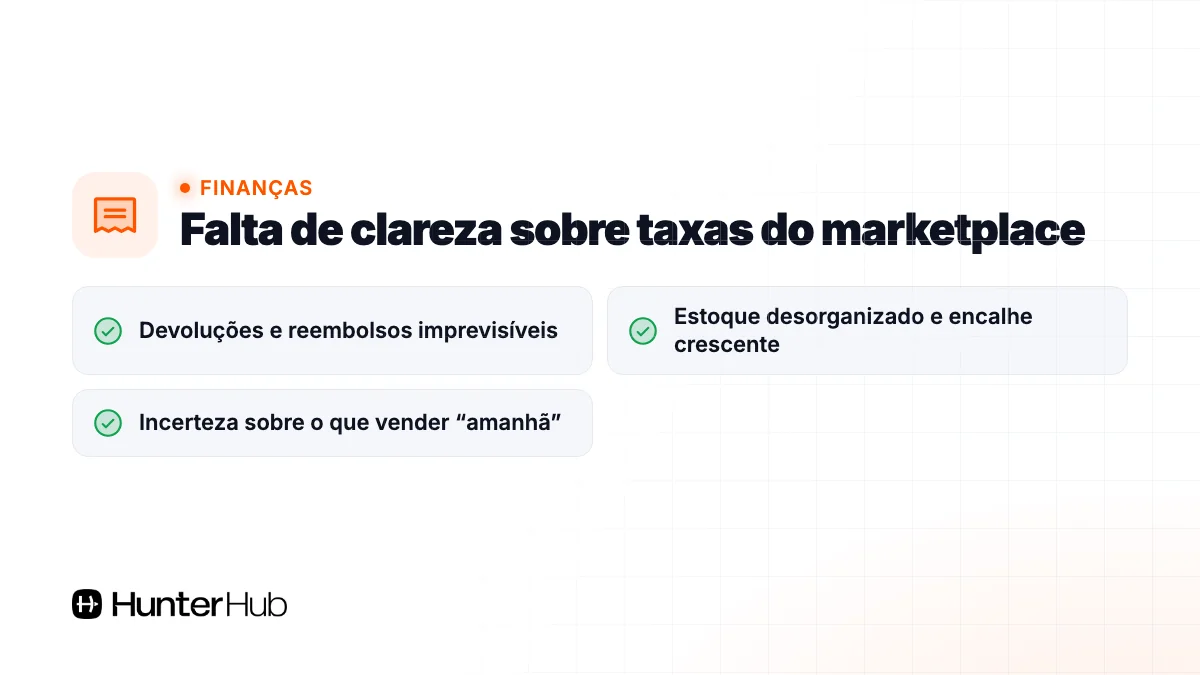 4. Falta de clareza sobre taxas do marketplace