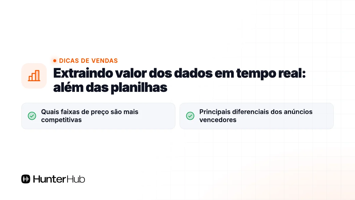 Extraindo valor dos dados em tempo real: além das planilhas