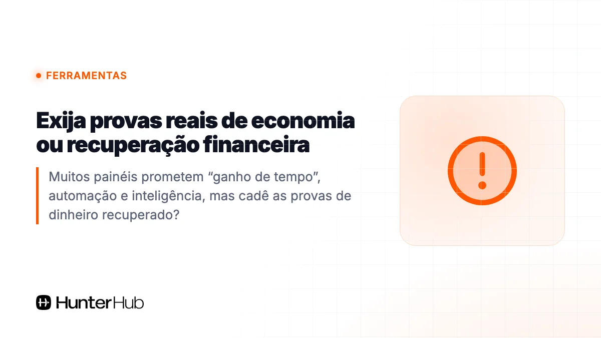 3. Exija provas reais de economia ou recuperação financeira