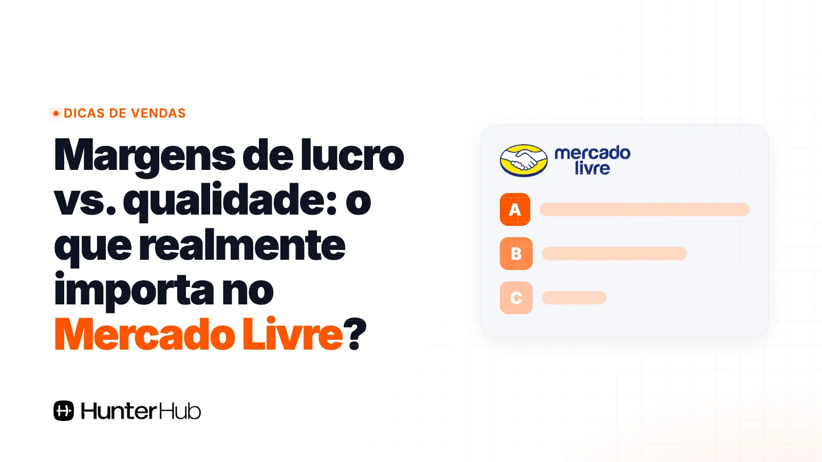 Margens de lucro vs. qualidade: o que realmente importa no Mercado Livre?