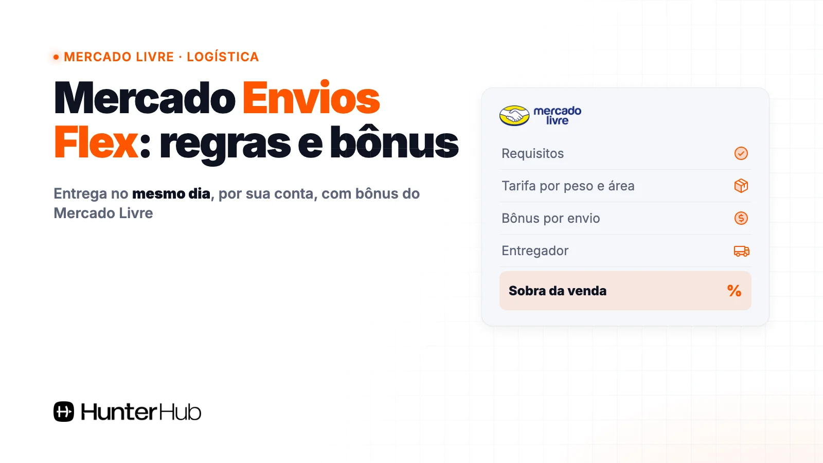 Mercado Envios Flex: requisitos, tarifa por peso, bônus por envio e entregador no Mercado Livre