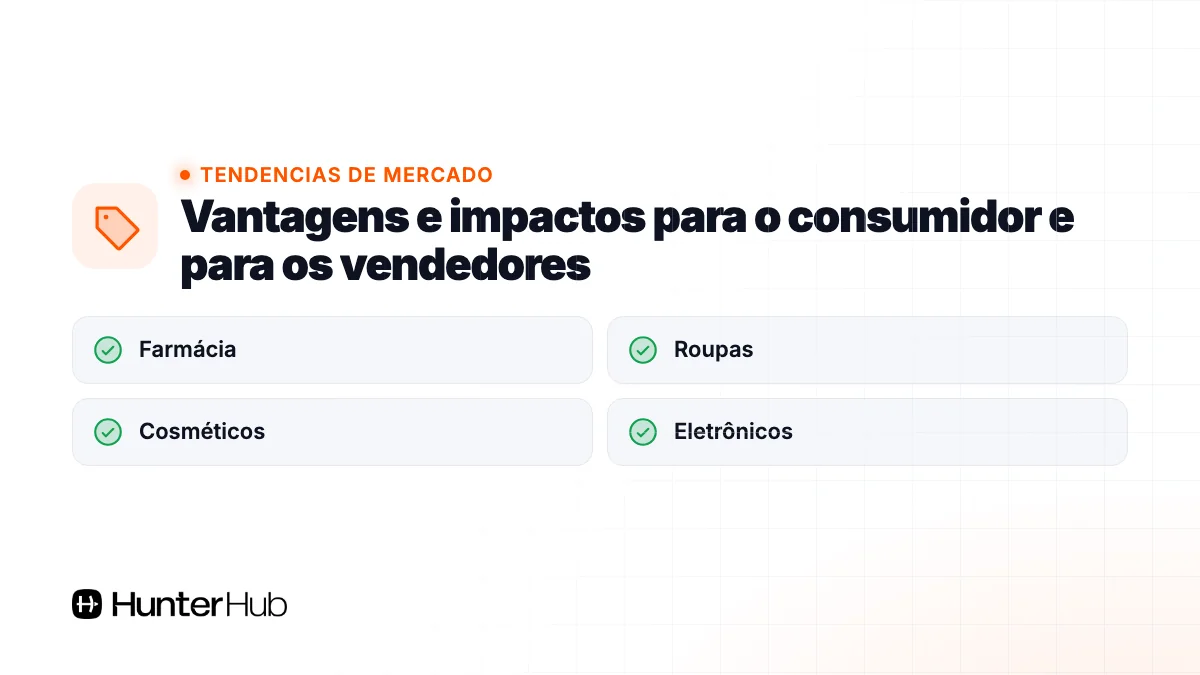 Vantagens e impactos para o consumidor e para os vendedores