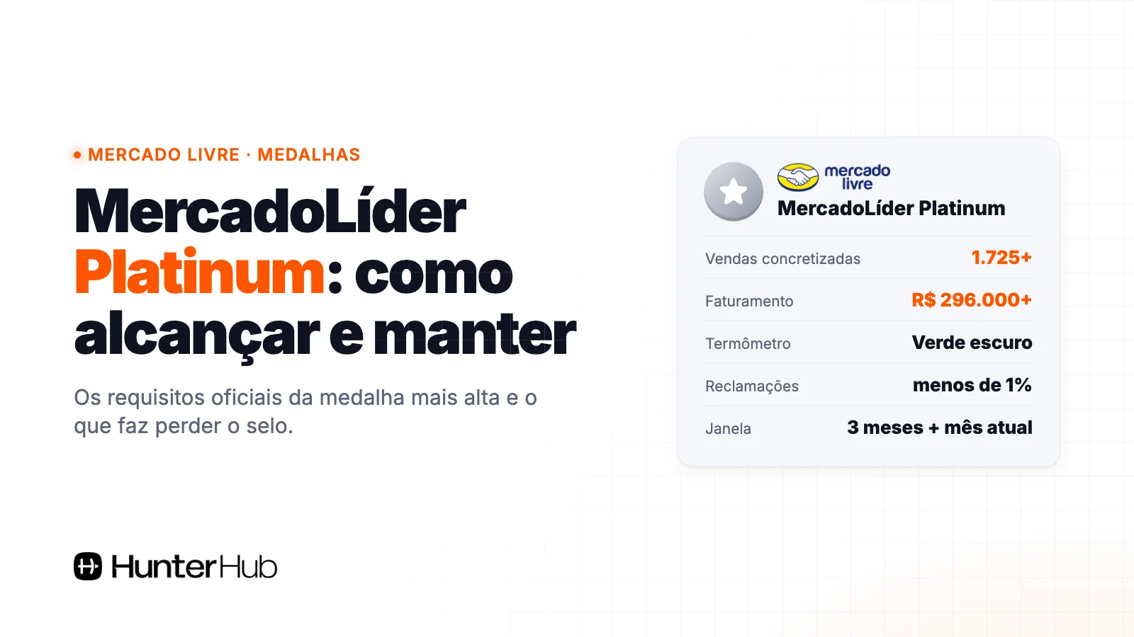 MercadoLíder Platinum: requisitos oficiais de vendas, faturamento, reputação e reclamações