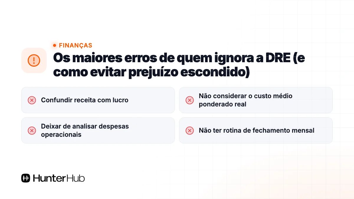 Os maiores erros de quem ignora a DRE (e como evitar prejuízo escondido)
