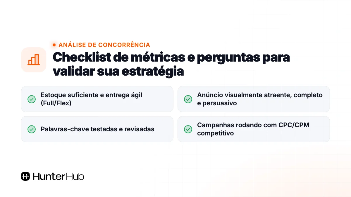 Checklist de métricas e perguntas para validar sua estratégia