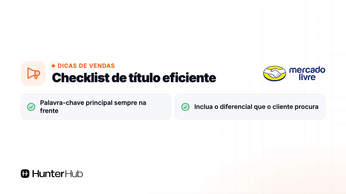 Checklist de título eficiente