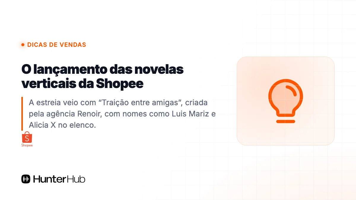 O lançamento das novelas verticais da Shopee