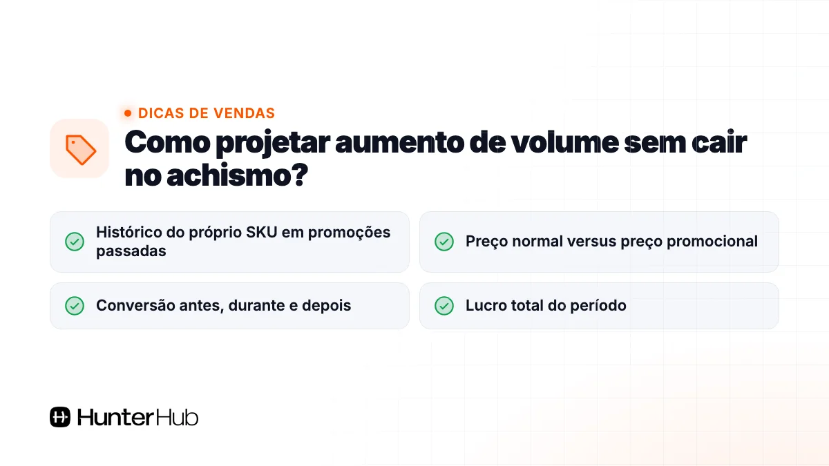 Como projetar aumento de volume sem cair no achismo?
