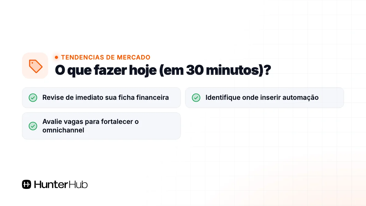 O que fazer hoje (em 30 minutos)?
