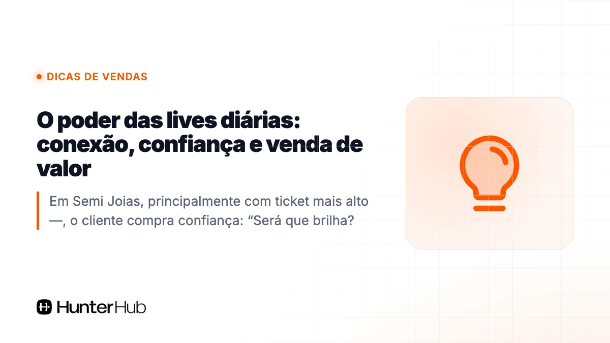 O poder das lives diárias: conexão, confiança e venda de valor