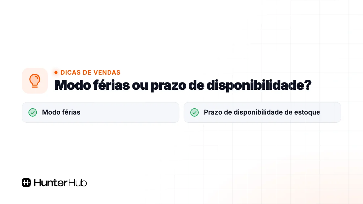 Modo férias ou prazo de disponibilidade?