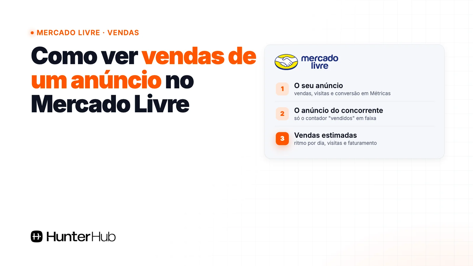 Como ver vendas de um anúncio no Mercado Livre: seu anúncio em Métricas, concorrente pelo contador público e vendas estimadas