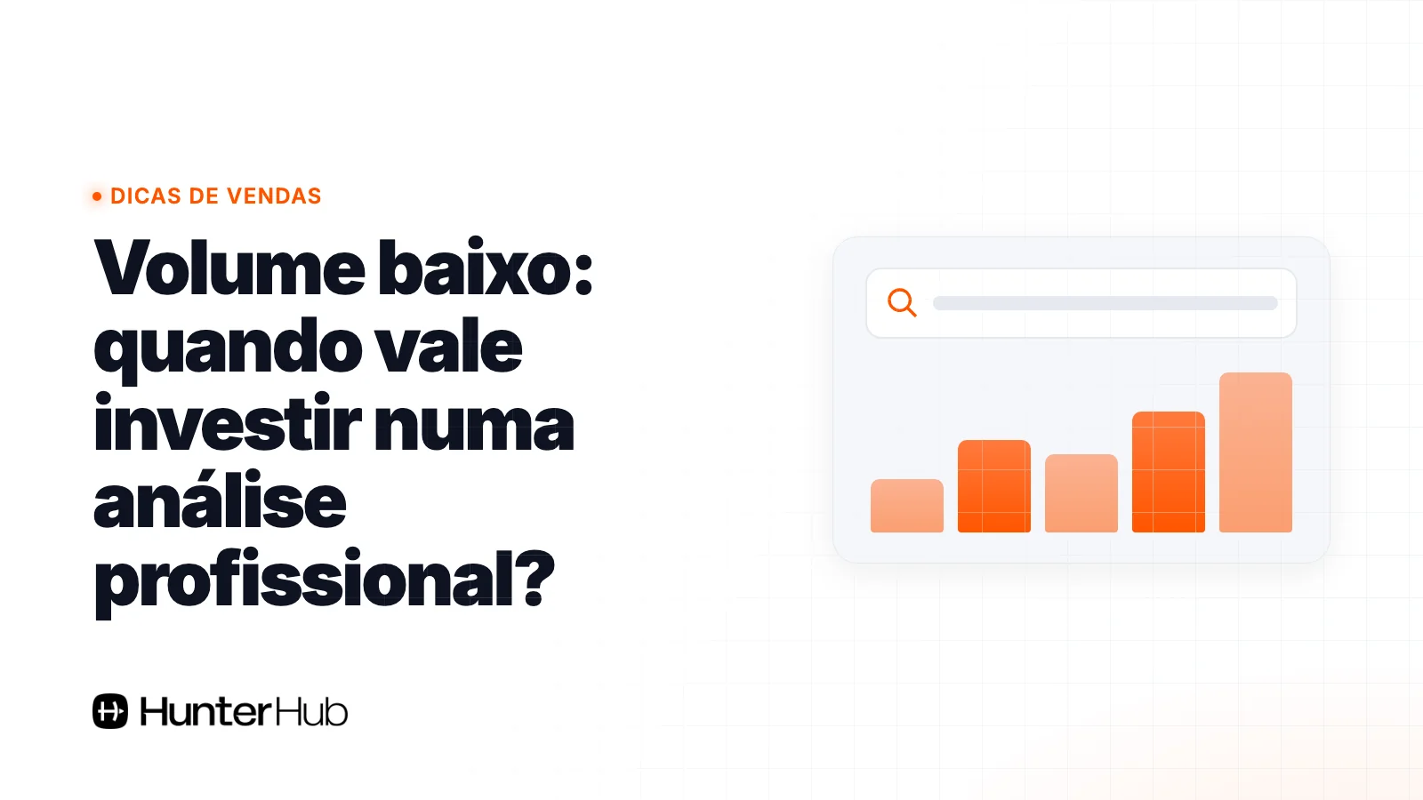 Volume baixo: quando vale investir numa análise profissional?