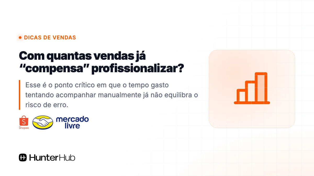 Com quantas vendas já “compensa” profissionalizar?